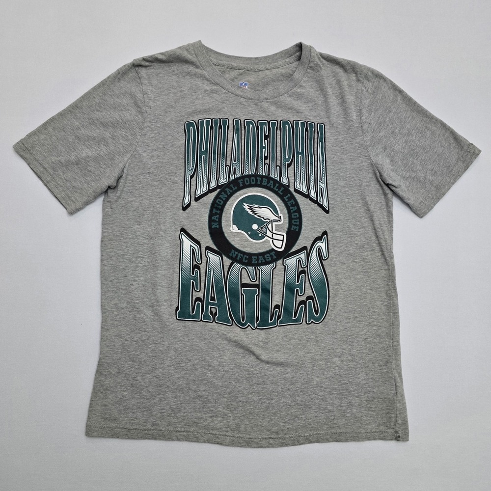 Philadelphia Eagles Kids XL 18/20 Gray Short Sleeve Graphic T-Shirt NFC East NFL